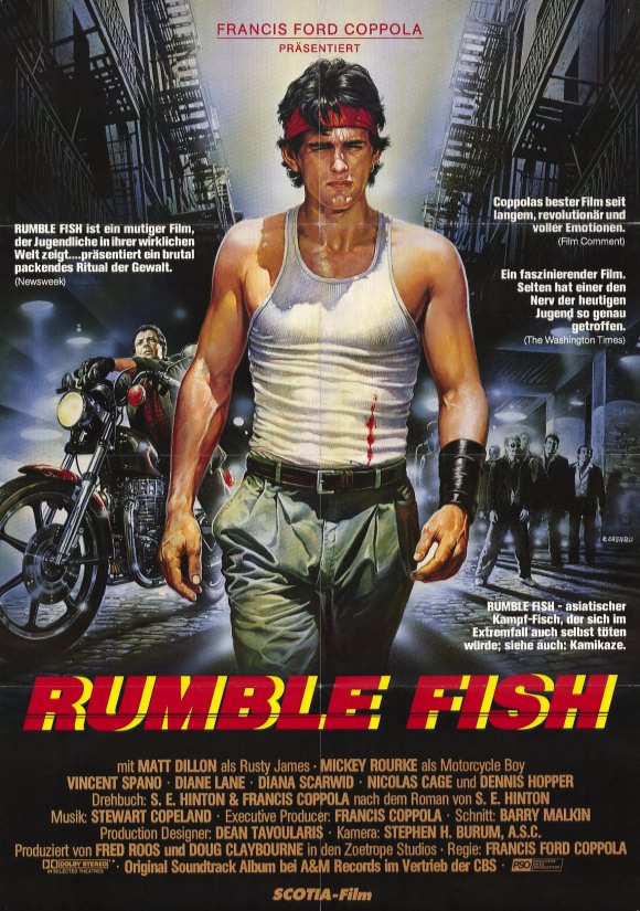 View enlarged Rumble Fish movie poster.